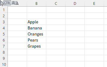 Copy and paste multiple using Shift cells in Excel